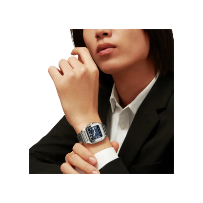 S de C Medium Blue Dial Automatic